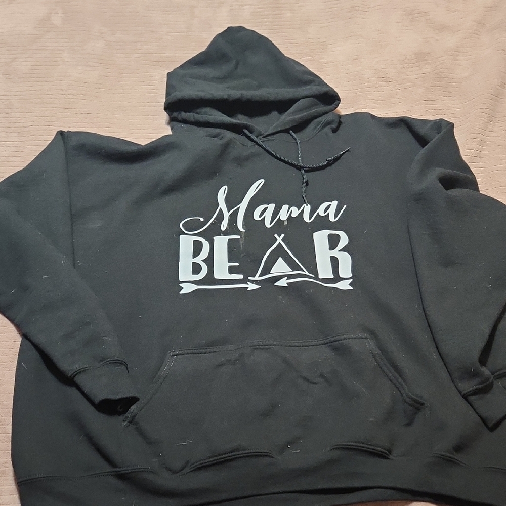 Gildan Black 'Mama Bear' Hoodie